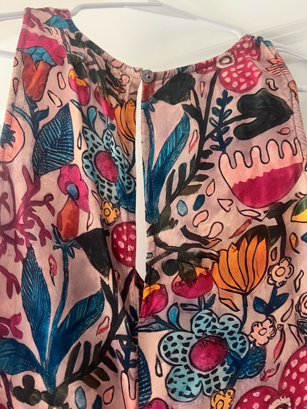 Natural Life floral v neck flowy pants romper, XS - Picture 7 of 8